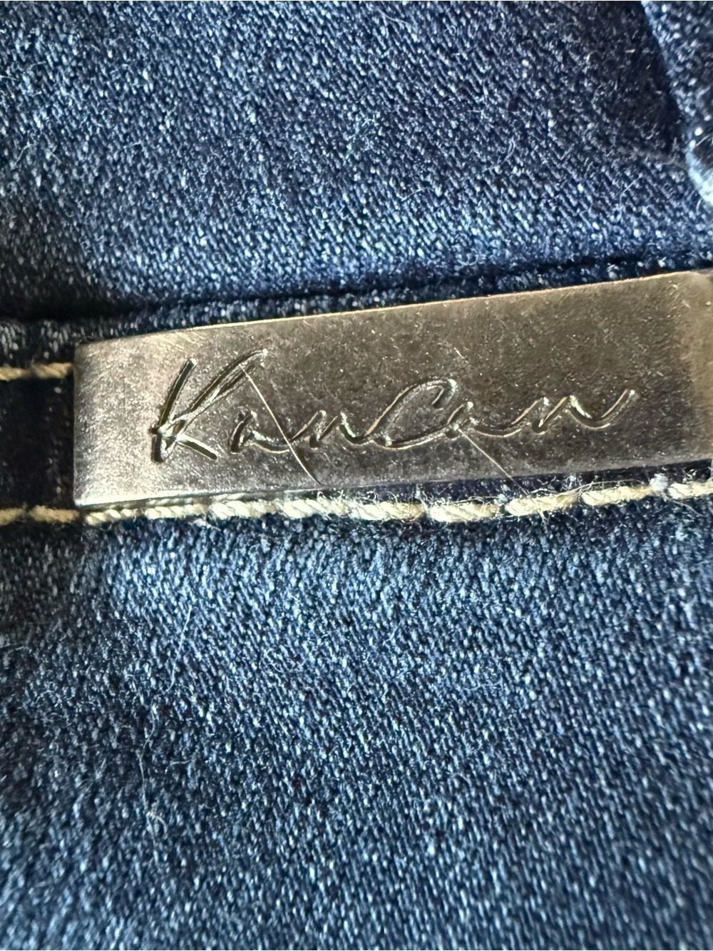 KANCAN Low Rise Ankle Skinny Jeans Frayed Hem Zipper Detail Stretch Size 25 - Picture 6 of 14